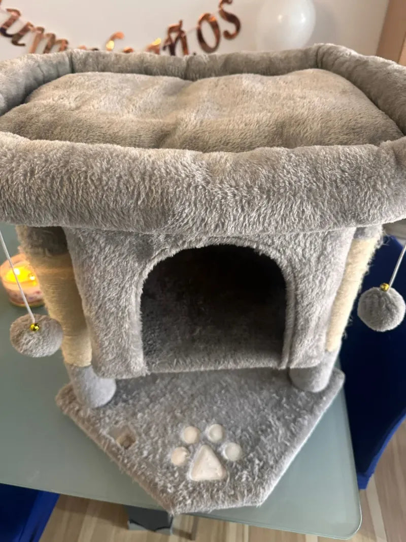 Gimnasio para gatos de felpa
