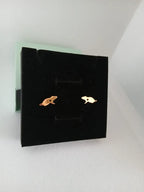 Aretes Rata Acero Dorado Corazón