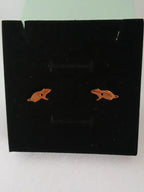 Aretes Rata Acero Dorado Corazón