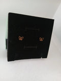 Aretes Mariposa Acero Dorado