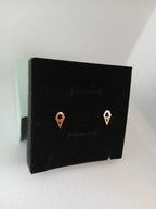 Aretes Cono Acero Dorado