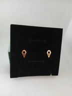 Aretes Cono Acero Dorado