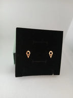 Aretes Cono Acero Dorado