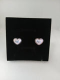 Pendientes Corazón Perla Acero Plateado