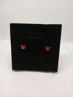 Aretes Mariposa Acero Dorado