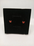 Aretes Mariposa Acero Dorado