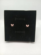 Aretes Mariposa Acero Dorado