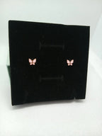 Aretes Mariposa Acero Dorado