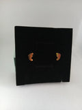 Aretes Piecito Acero Dorado