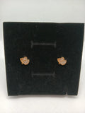 Aretes Mariposa Brillantes Acero Dorado