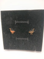 Aretes Patito Acero Dorado