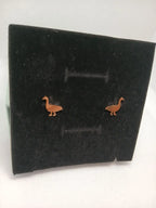Aretes Patito Acero Dorado
