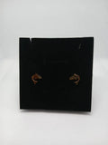 Aretes de Delfín en Acero Dorado