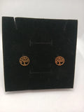 Aretes Árbol Acero Dorado