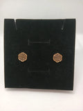Aretes Acero Dorado con Pedrería