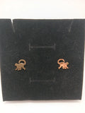 Aretes Mico Acero Dorado