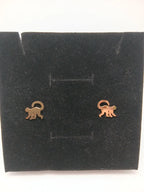 Aretes Mico Acero Dorado