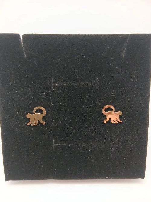 Aretes Mico Acero Dorado