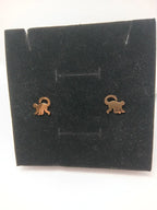 Aretes Mico Acero Dorado