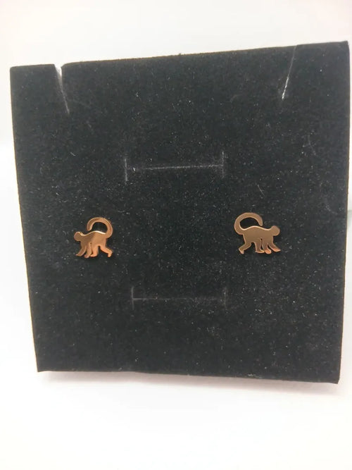 Aretes Mico Acero Dorado