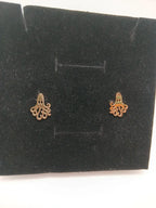 Aretes Pulpo Acero Dorado