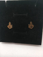 Aretes Pulpo Acero Dorado