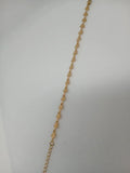 Pulsera Acero Dorado Flores