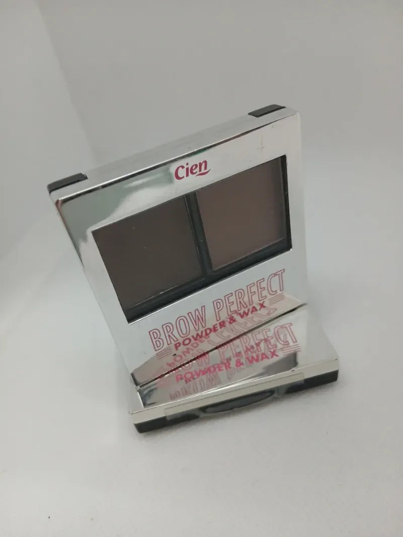 Cien Brow Perfect Dúo Sombra y Cera Castaño
