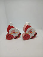 100 Tarjetas Papel Chups Navideñas