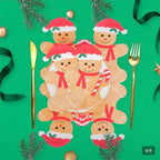 20 Servilletas Navideñas Jengibre