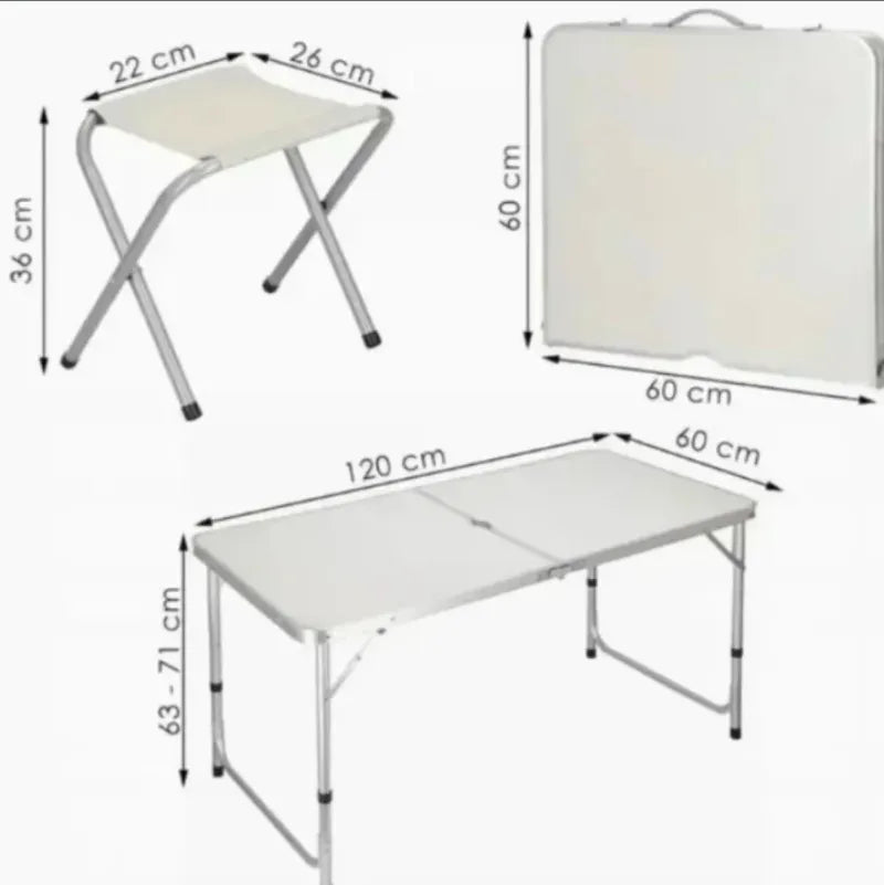 Mesa Plegable Camping Aluminio Portátil