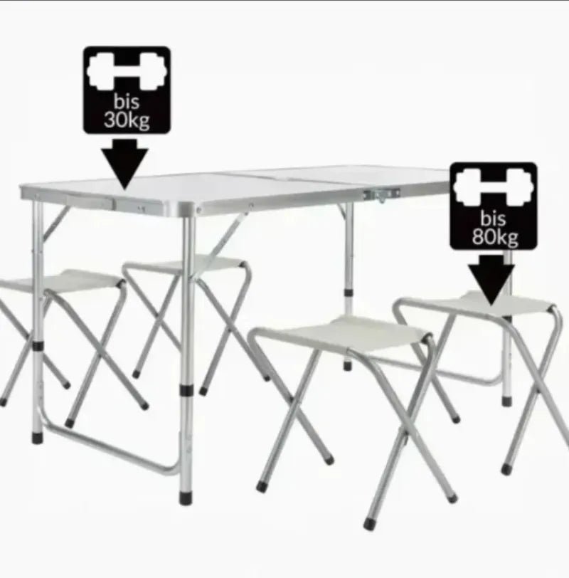 Mesa Plegable Camping Aluminio Portátil
