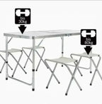 Mesa Plegable Camping Aluminio Portátil