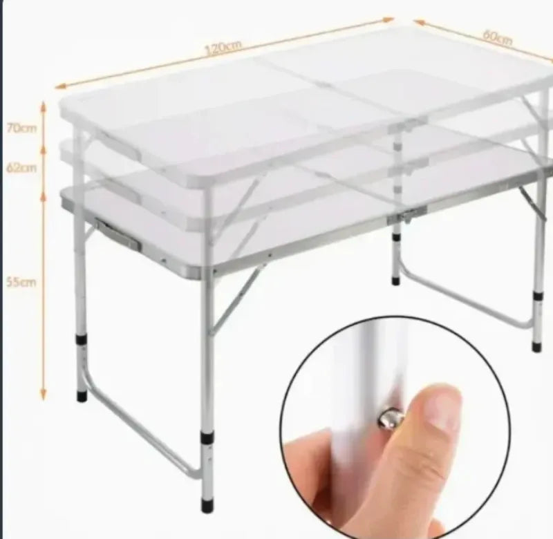 Mesa Plegable Camping Aluminio Portátil