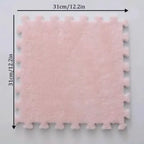Alfombra Puzzle Suelo 30x30cm Menta Fleece
