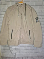 Chaqueta Beige Ligera con Capucha