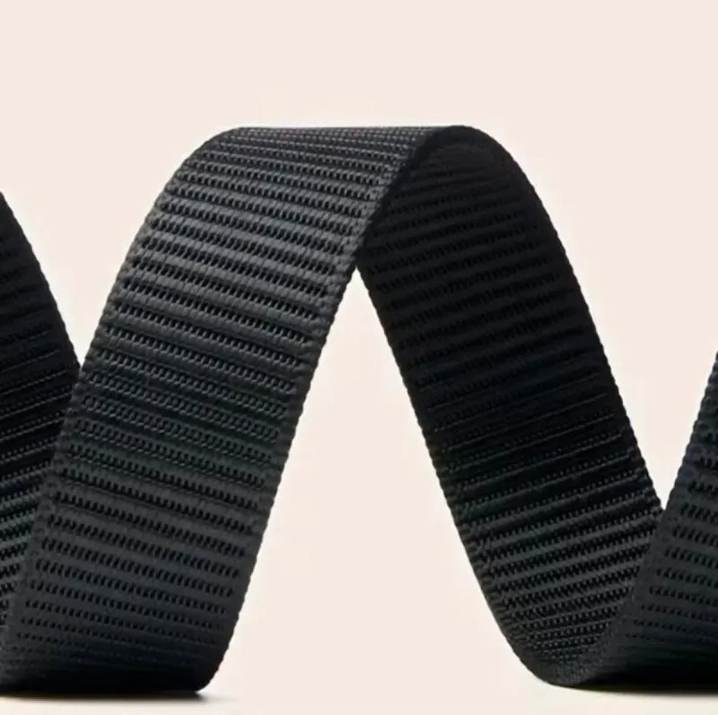 Cinturón Tela Hebilla Automática Negro