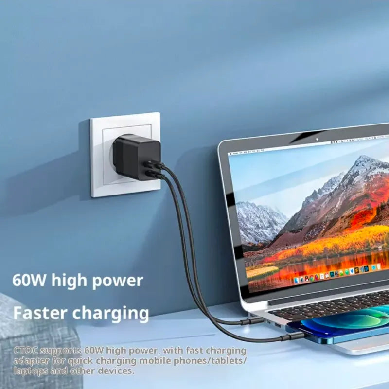 Estuche 4 en 1 Carga Rápida 60W