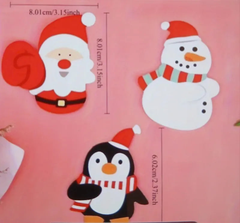 100 Tarjetas Papel Chups Navideñas