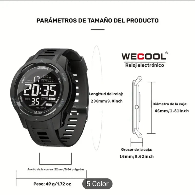 Reloj Digital WECOOL Cronógrafo LED Color Surtidos