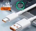 Cable USB-C Carga Rápida 6A de 1 metro