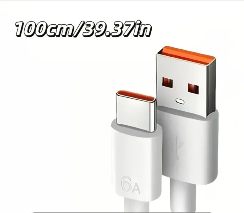 Cable USB-C Carga Rápida 6A de 1 metro