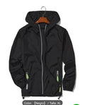 Chaqueta Verano Negra con Capucha Talla L y XL