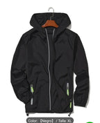 Chaqueta Verano Negra con Capucha Talla L y XL