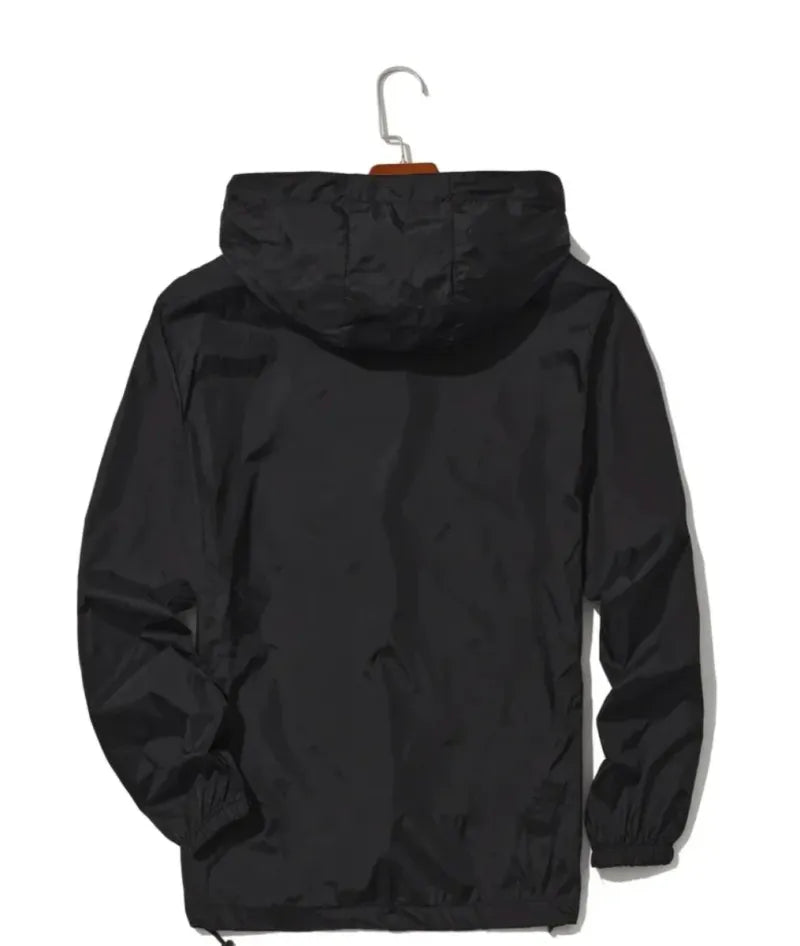 Chaqueta Verano Negra con Capucha Talla L y XL