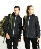 Chaqueta Verano Negra con Capucha Talla L y XL