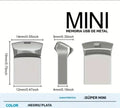 Memoria USB Mini Metal Negro/Plata, 2 Modelos