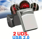 Memoria USB Mini Metal Negro/Plata, 2 Modelos
