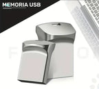 Memoria USB Mini Metal Negro/Plata, 2 Modelos