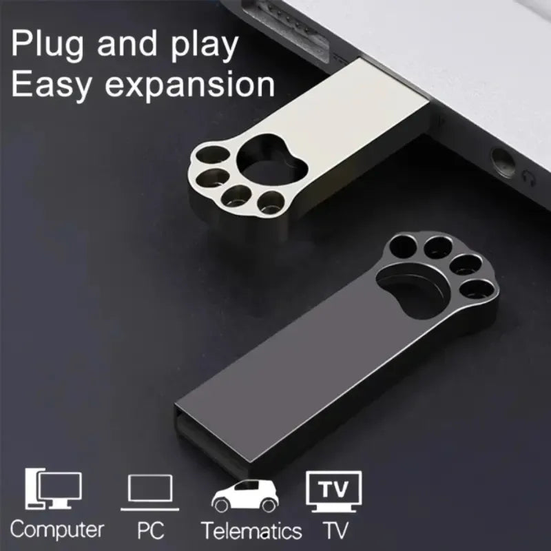 Memoria USB Mini Metal Negro/Plata, 2 Modelos